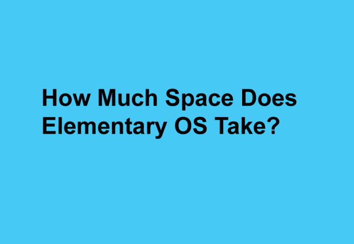 How Much Space Does Elementary OS Take